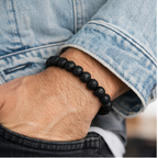 Obsidian Energy Lava Stone Bracelet