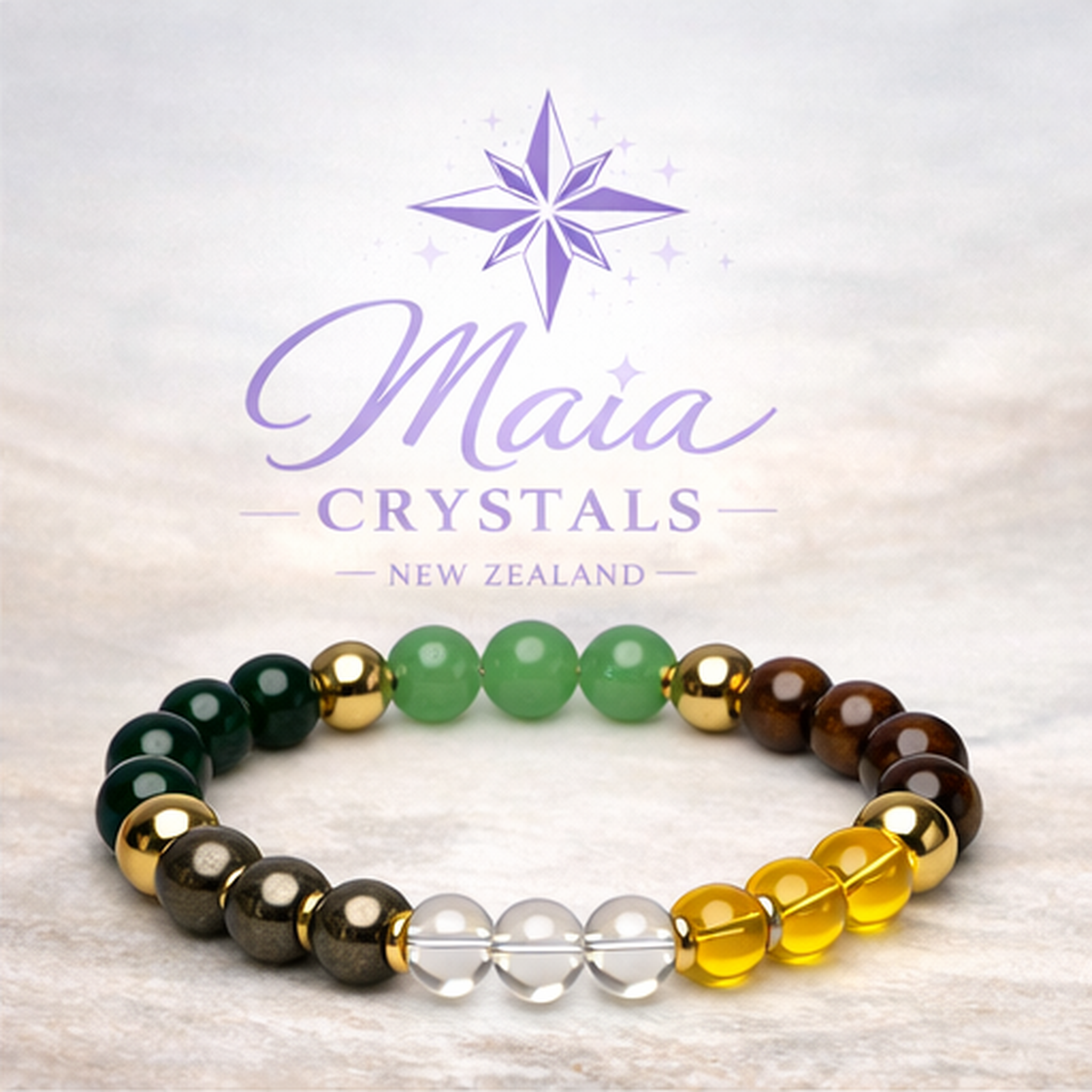 Earth Harmony Multi-Stone Energy Bracelet