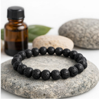 Obsidian Energy Lava Stone Bracelet