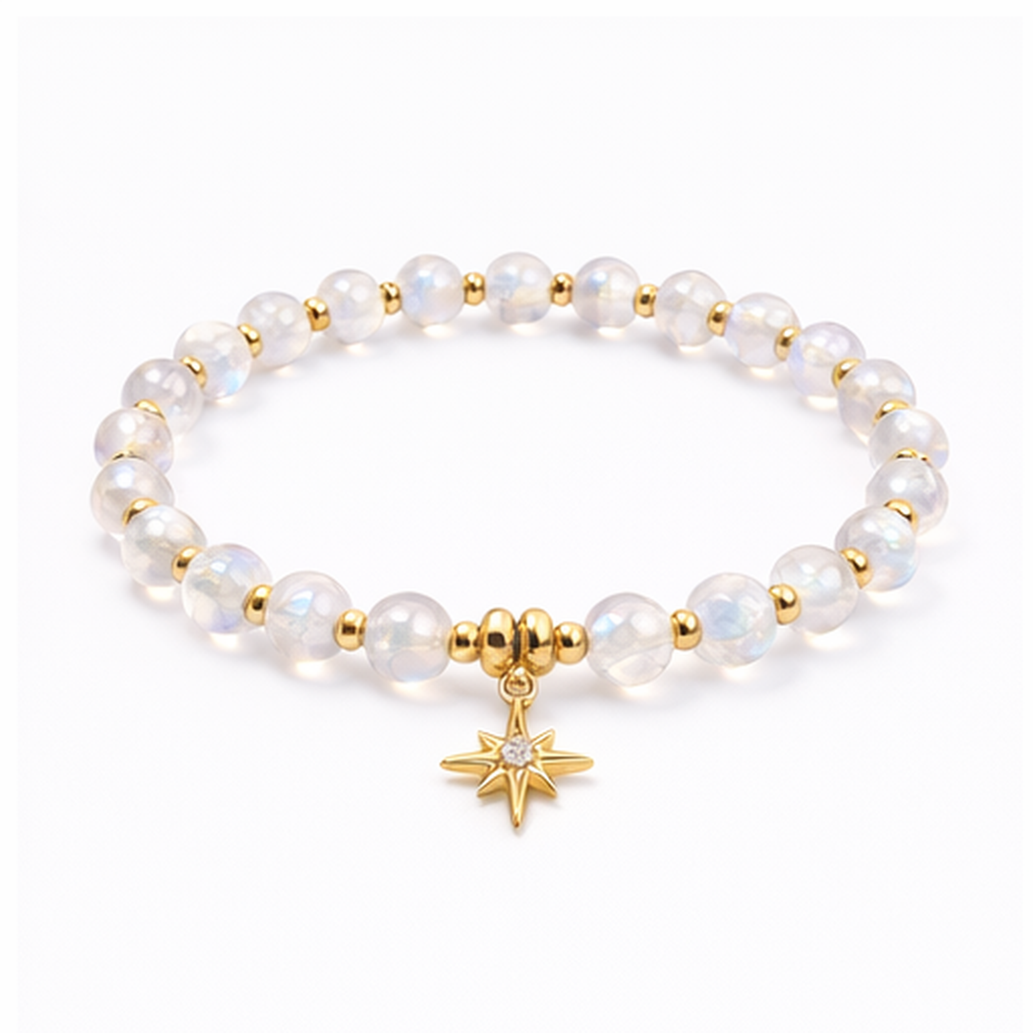 Moonstone Lunar Glow Star Bracelet