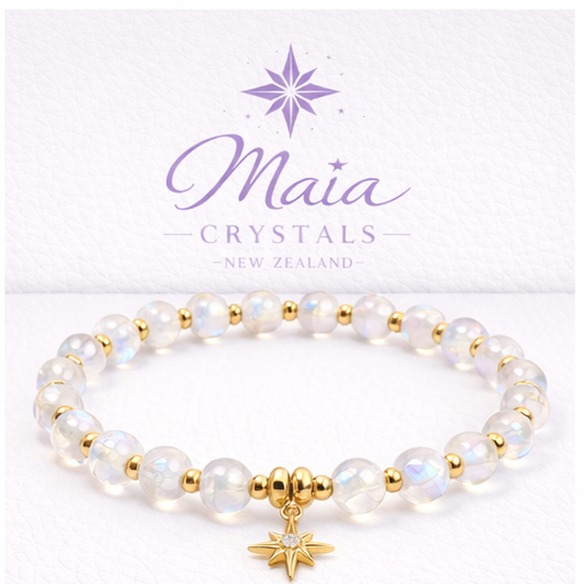 Moonstone Lunar Glow Star Bracelet