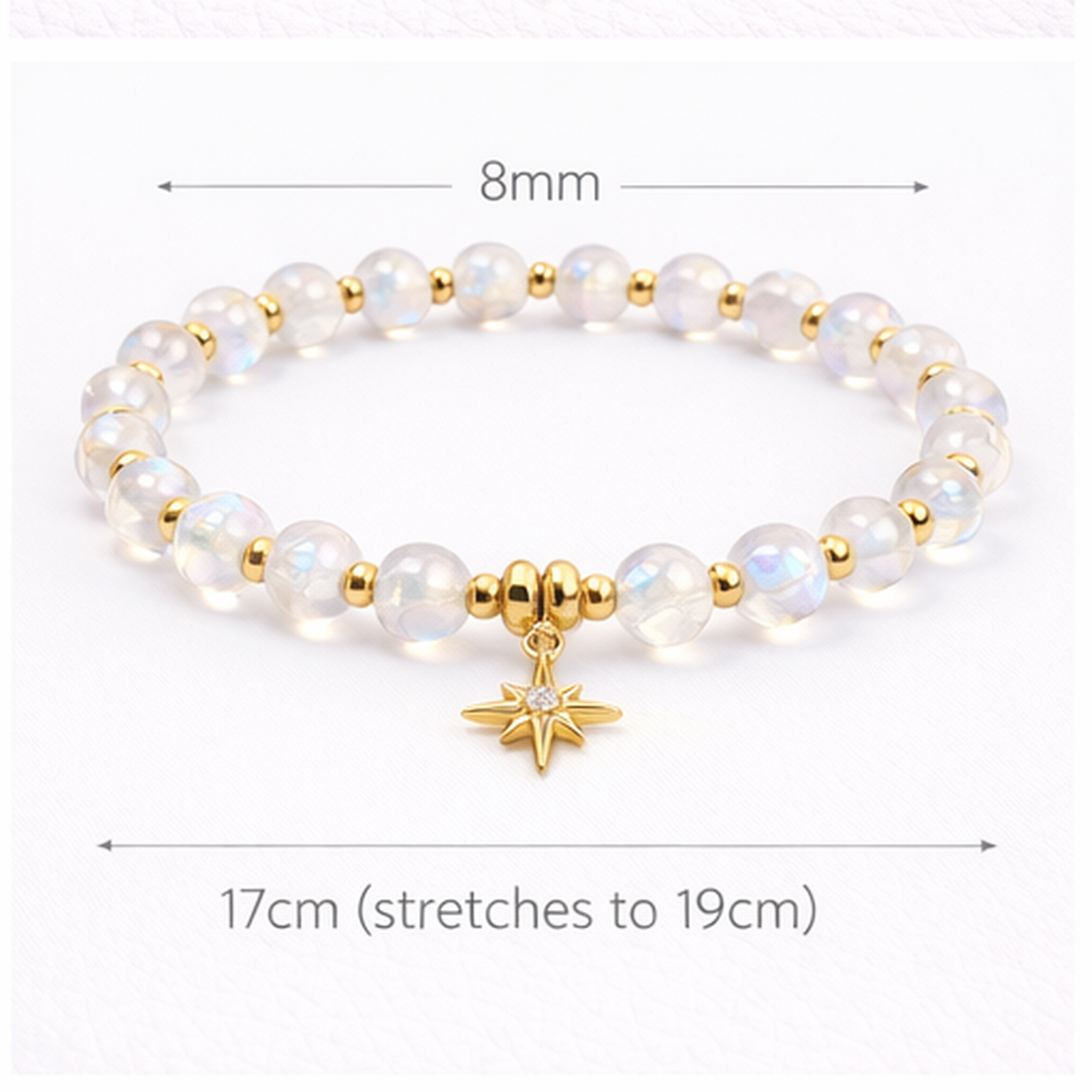 Moonstone Lunar Glow Star Bracelet